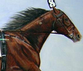 Standardbred horse art & harness racing art paintings