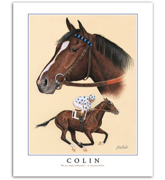 Colin famous thoroughbred horse racing art prints