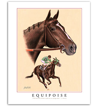 Equipoise Thoroughbred horse art horseracing prints paintings