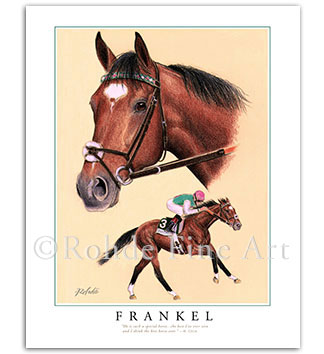 Frankel horse racing art prints paintings equine pictures