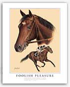 Foolish Pleasure horse art Ruffian match race famous