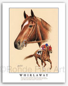 Whirlaway Triple Crown horse pictures thoroughbred racing equine artist