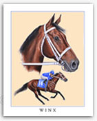 Winx horse racing art prints paintings