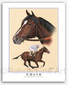 Colin famous thoroughbred horse racing art prints