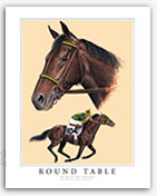 Round Table champion racehorses horse racing legends art history Thoroughbred