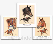 Thoroughbred horse racing art prints paintings pictures