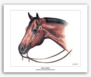 King Fritz Quarter Horse stallion horse art pictures