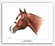 Dash for Cash Quarter Horse framed art racing pictures