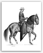 Paso Fino Horses Art Fine Steps I. portrait equine artist